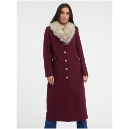 Orsay Burgundy дамско вълнено палто - Дамско палто