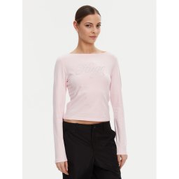 HUGO Блуза 50537227 Розов Slim Fit