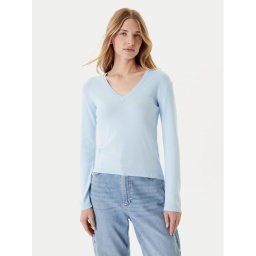 United Colors Of Benetton Пуловер 1091D4625 Светлосиньо Slim Fit
