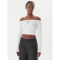 adidas Блуза Essentials KE3153 Бял Slim Fit