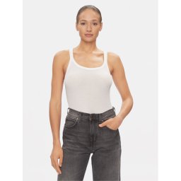 Tommy Hilfiger топ UW0UW05200 Бял Slim Fit