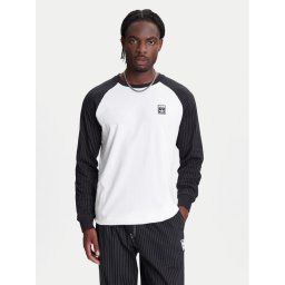 adidas Тениска с дълъг ръкав Wabash Baseball JW0164 Бял Loose Fit