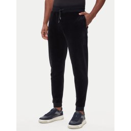 BOSS Долнище анцуг Velour 50550635 Черен Regular Fit