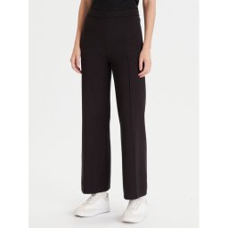 Calvin Klein Плетени панталони LV044D368G Черен Wide Leg