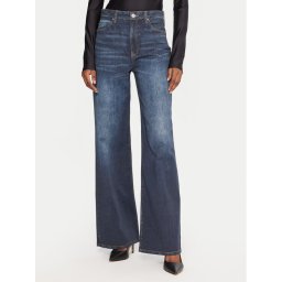 Guess Дънки W5YA1A D0213 Тъмносин Wide Leg