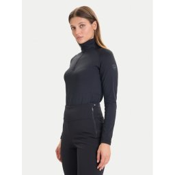 Rossignol Суитшърт от техническо трико Mid Layer Stretch Half-Zip RLOWL17 Черен
