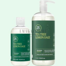 Paul Mitchell Уплътняващ шампоан за обем с чаено дърво 300/1000 мл. Tea Tree Lemon Sage Thickening Shampoo
