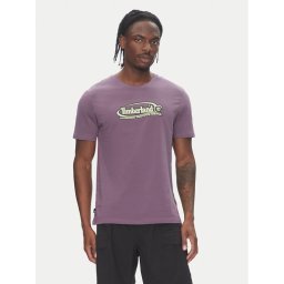 Timberland Тишърт TB0A6DJY Виолетов Regular Fit
