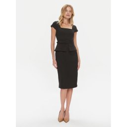 Ted Baker Коктейлна рокля Fleuurr 271709 Черен Slim Fit