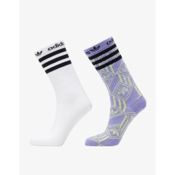 ADIDAS 2 Packs Crew Socks Multicolor/White