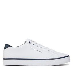 Сникърси Tommy Hilfiger Th Hi Vulc Core Low Leather FM0FM05041 Бял