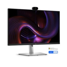 Монитор Dell P2726DEV, 27" Webcam Monitor, IPS Anti-Glare, 5ms, 100 Hz, 1500:1, 350 cd/m2, QHD 2560x1440, 99% sRGB, HDMI, Display Port, USB-C Hub, RJ45, Webcam, KVM Switch, PD 90W, Height Adjustable, Pivot, Swivel, Tilt, Black