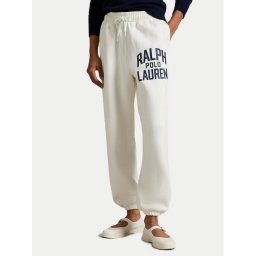 Polo Ralph Lauren Долнище анцуг 211971758002 Бял Tapered Fit
