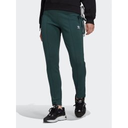 adidas Долнище анцуг Always Original Laced HK5083 Зелен Slim Fit