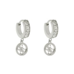 Guess Обици Huggie Me JUBE03 147JW Сребрист