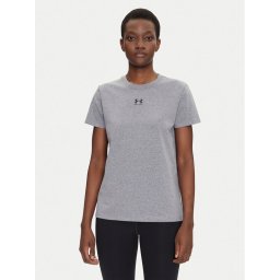 Under Armour Тениска от техническо трико Rival Core 1383648 Сив Regular Fit