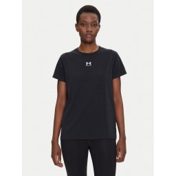 Under Armour Тениска от техническо трико Rival Core 1383648 Черен Regular Fit