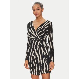 Morgan Ежедневна рокля 251-RIBLO.F Черен Slim Fit