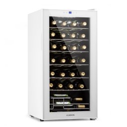 Klarstein Shiraz 28 Uno, охладител за вино, 74l, 28fl, сензорен контролен панел, 5-18°C (HEA-Shiraz-28-uno-wh)