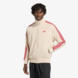 Суитшърт adidas Firebird Track Top Crystal Linen/ Better Scarlet XXL