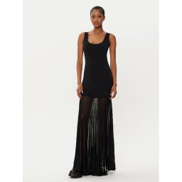 MICHAEL Michael Kors Лятна рокля MF482LFBFD Черен Slim Fit