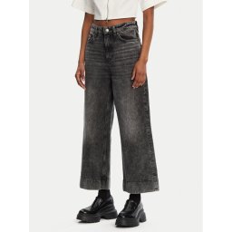 HUGO Дънки Gevane 50530309 Черен Wide Leg