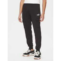 Puma Долнище анцуг Ess No. 1 Logo Cargo 682661 Черен Regular Fit