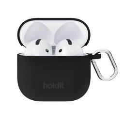 Калъф Holdit Silicone Case Solid AirPods 4 - Черен