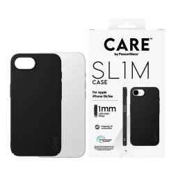 Гръб Care by PanzerGlass за iPhone 17e/16e, MagSafe, Slim - Черен