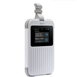 Аксесоар Acer Wi-Fi 5G Mobile Hotspot with Nano SIM (4FF), eSIM with up to 10 profiles, up to 20 connected devices using 6GHz, battery 8000mAh up to 28 hours high definition video streaming, 2.4'' Touchscreen with NFC, IP68 and MIL-STD-810