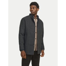Jack & Jones Вълнено палто Harrison 12258674 Сив Regular Fit