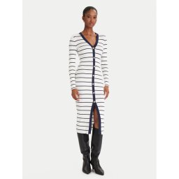 Guess Плетена рокля W5YK98 Z2YK2 Бял Slim Fit