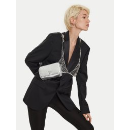Дамска чанта PINKO Camera Case AI 24-25 PLTT 102810 A1VG Сребрист