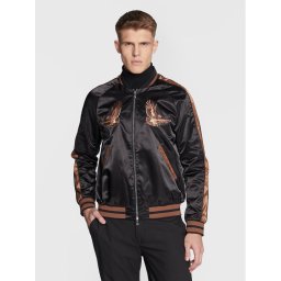 J.Lindeberg Яке бомбър Eagle Varsity FMOW07327 Черен Regular Fit
