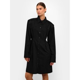 Karen by Simonsen Рокля тип риза Mae 10104797 Черен Regular Fit