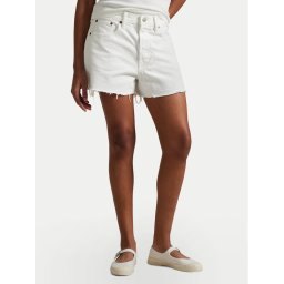 Polo Ralph Lauren Дънкови шорти 211964084001 Бял Straight Fit