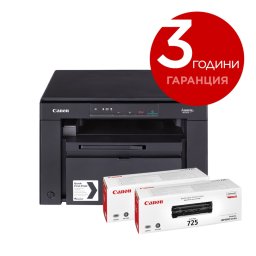 Canon i-SENSYS MF3010 – лазерно МФУ A4, 18 ppm, 150 л. тава, +2 тонера CRG-725, черен