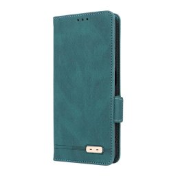 Кожен калъф тип портмоне с магнитна закопчалка за Realme Note 70T - тюркоазен