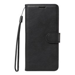 Кожен калъф тип портмоне за Realme Note 70T - черен