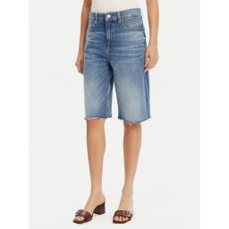 BOSS Дънкови шорти 50534213 Син Relaxed Fit