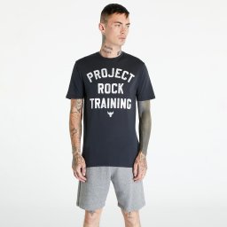 Тениска Under Armour Project Rock Training Short Sleeve T-Shirt Black XL