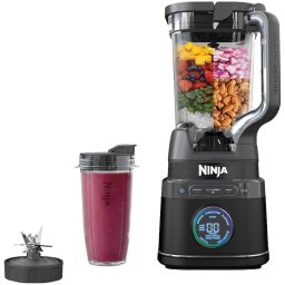 Блендер 2in1 Ninja Detect Power Pro TB301, 1200W, 2.1L/700ml, BlendSense, 14 програми, Бутон Detect Dial, 10 скорости, Tрошене на лед, 2 чаши To Go, Черен
