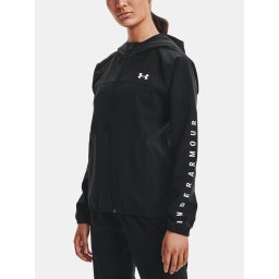 Under Armour Jacket Woven Hooded Jacket-BLK - Women's