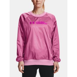 Under Armour Sweatshirt Recover Woven Shine Crew-PNK - Ladies