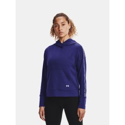 Under Armour UA Rival Terry Taped Hoodie-BLU - Ladies