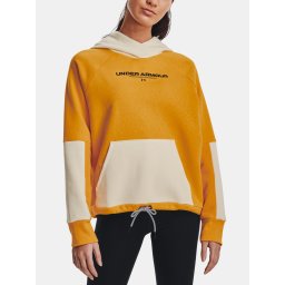 Under Armour Sweatshirt Rival + Fleece Hoodie-GLD - Women
