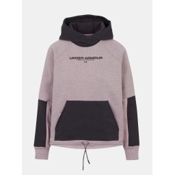 Under Armour Sweatshirt Rival + Fleece Hoodie-PNK - Women