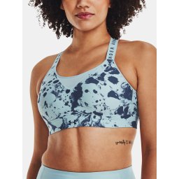 Under Armour Bra UA Infinity High Print Bra-BLU - Ladies