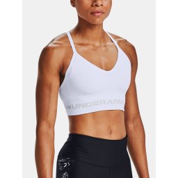 Under Armour Sports Bra Seamless Low Long Bra-WHT - Women
