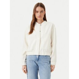 Pieces Яке бомбър Annie 17150150 Бял Regular Fit
